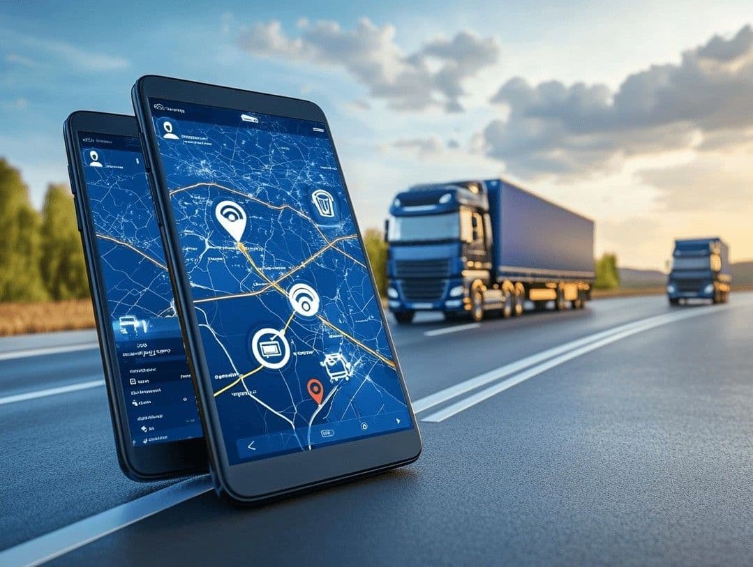 Camions sur la route